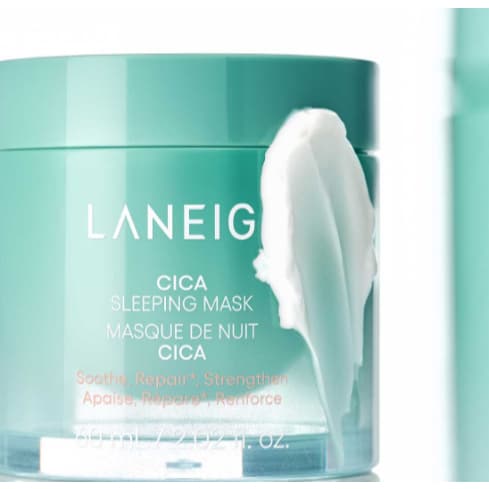 Máscara De Dormir LANEIGE Cica 25ml | Tratamento Noturno Calmante Hidratação