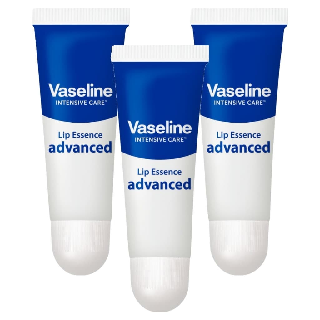 [3 Pacotes] Vaselina Lip Essence Advanced 10ml 3 Pack-Tratamento Hidratante Para Cuidados Com Os Lábios
