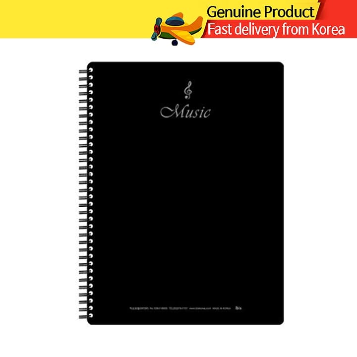 Pasta para Partitura Musical | Sheet Music Folder Fichário 40 Páginas Clear Book para Músico Piano Violino Fabricado na Coreia
