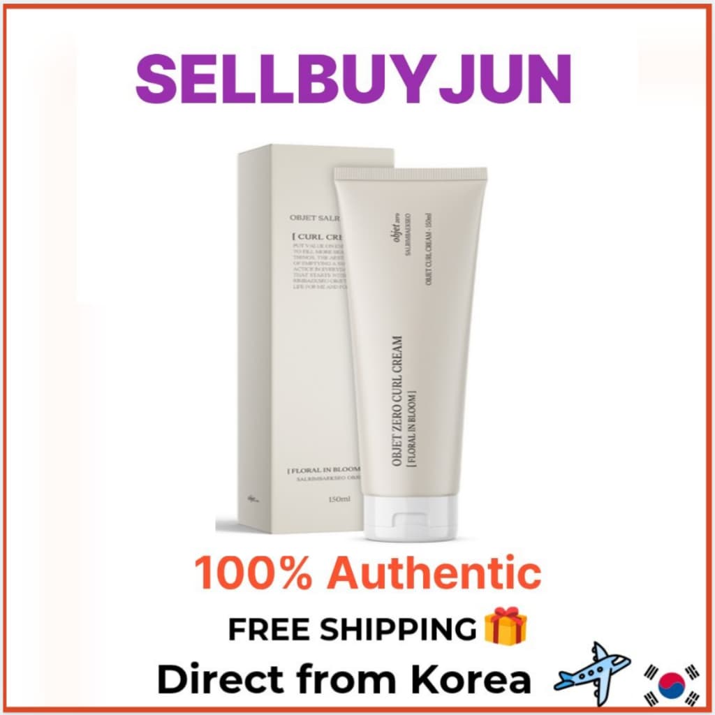 [SalimBaekseo] Creme Objet Zero Curl 150ml | Pacote De Modelador De Cachos Diários