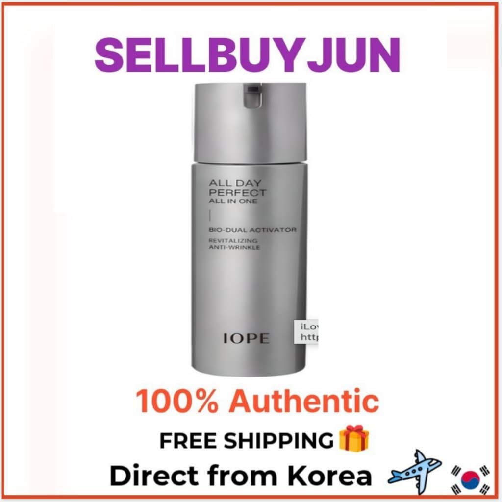 [IOPE] Masculino All-In-One Perfeito O Dia Todo 120ml | Fluido De Loção Facial Para Homens