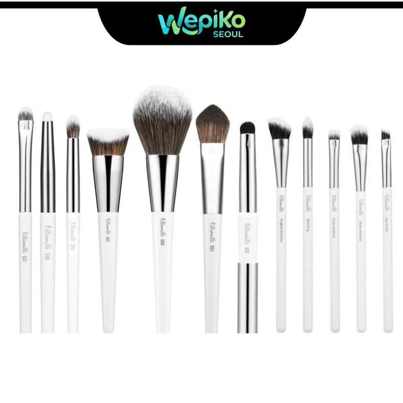 [PRONTA ENTREGA] Conjunto De Pincéis De Maquiagem Fillimilli (Olhos, Base, Pó, Lábios) | Pincel De Maquiagem Macio Mini Kit
