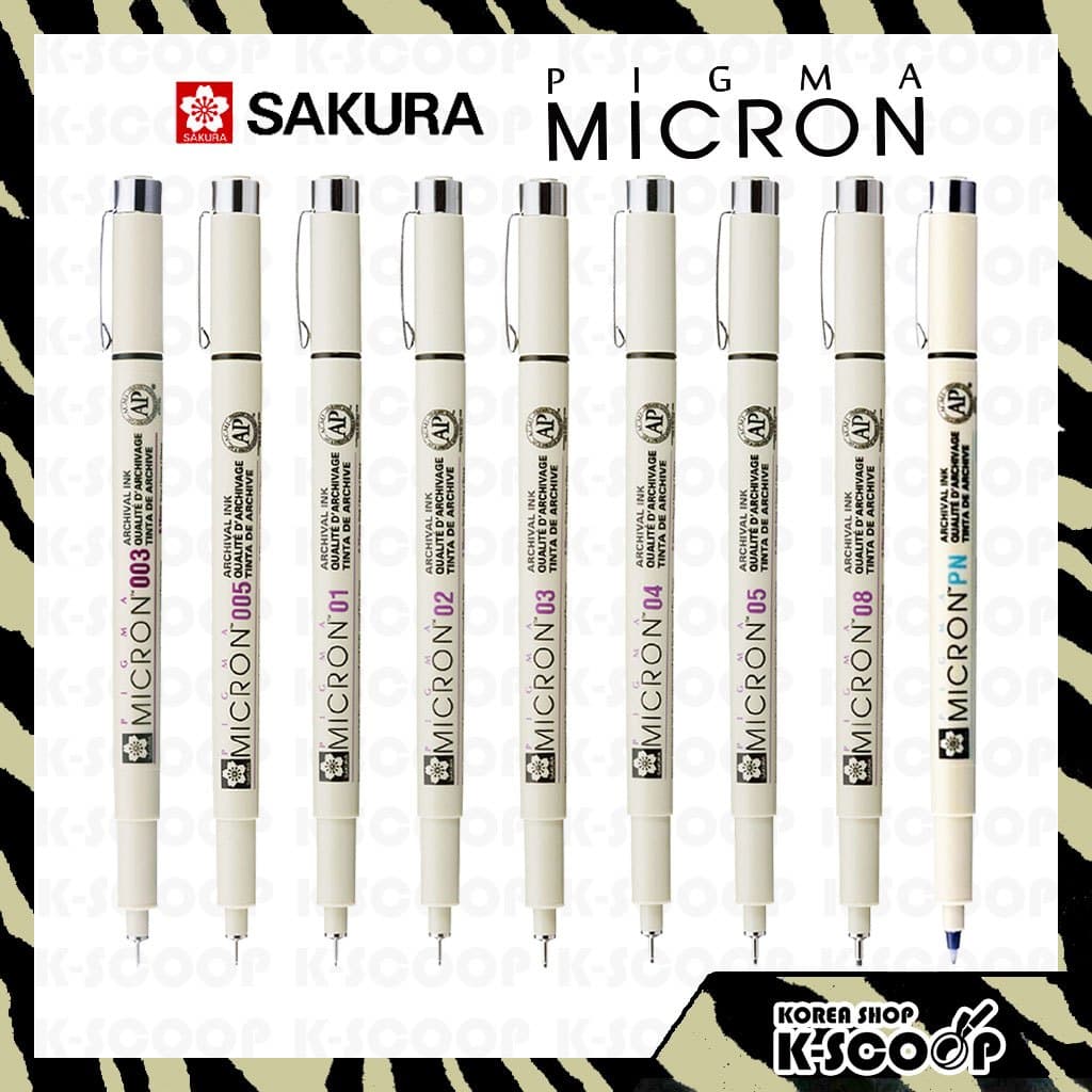 Caneta De Tinta Pigmentada SAKURA Pigma Micron-Companheiro Diário Perfeito Para Escrita Suave E Sem Esforço