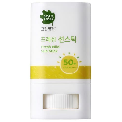 Green Finger Fresh Mild Sun Stick Fps50 + PA + 15g , Protetor Solar Suave Para Crianças E Pele Sensível , 1 Unidade