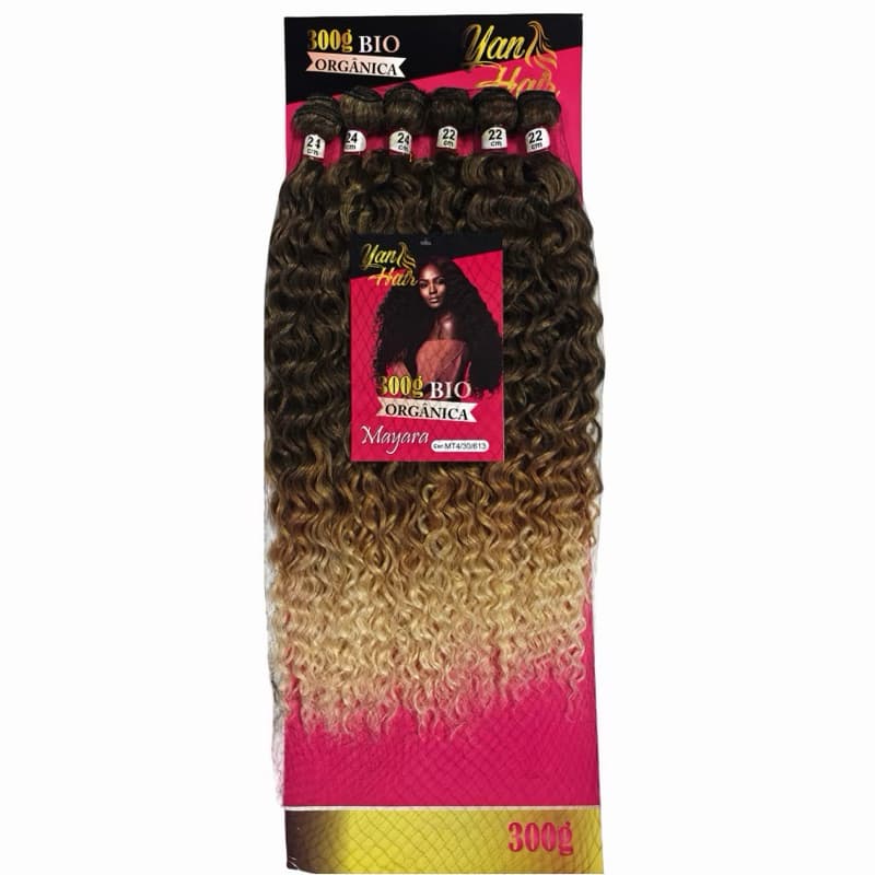 Cabelo Cacheado Fibra 100% Orgânica MAYARA 6Telas 22-24CM 300GR YanHair