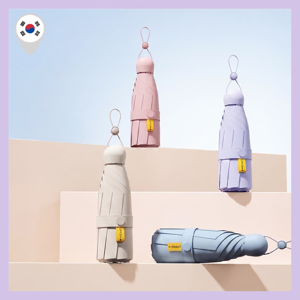 [RUMIZ] Guarda-Chuva Automático Ultraleve De 3 Dobras Com Proteção UV Sol Compacto À Prova D'água Para Viagem