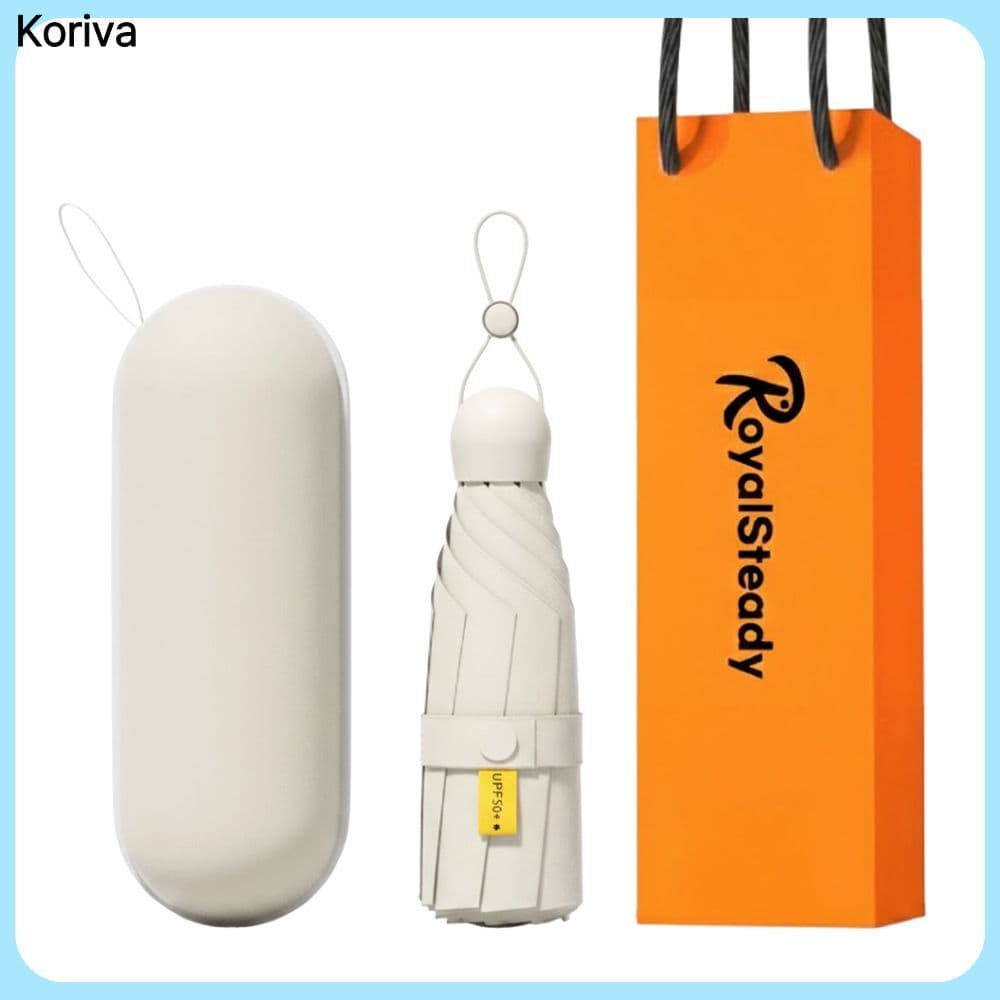 ROYALSTEADY Guarda-Chuva Dobrável Leve Sol Compacto E Portátil De 10 Costelas