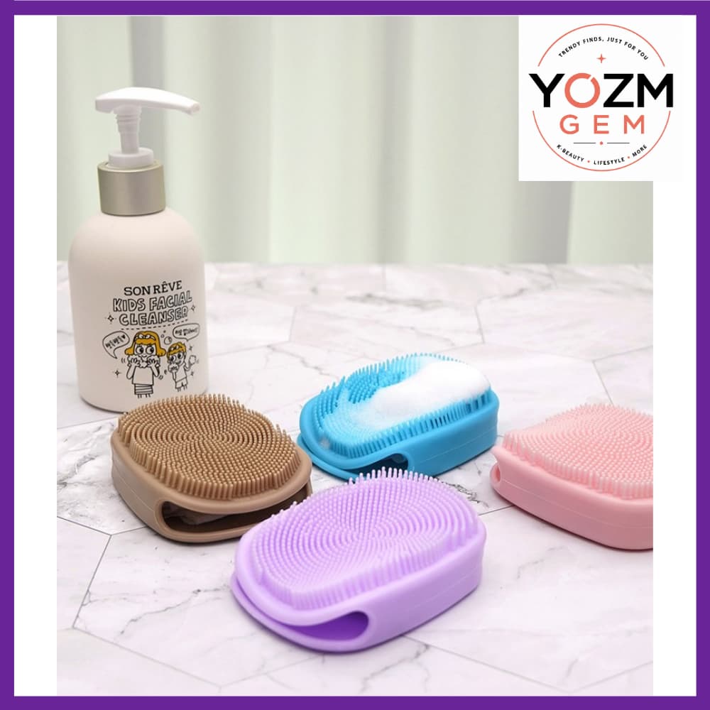 Bibitto Escova De Limpeza Facial De Silicone , 1 Peça , Avelã , Coreana , Lavagem , Macio , Ferramenta Manual