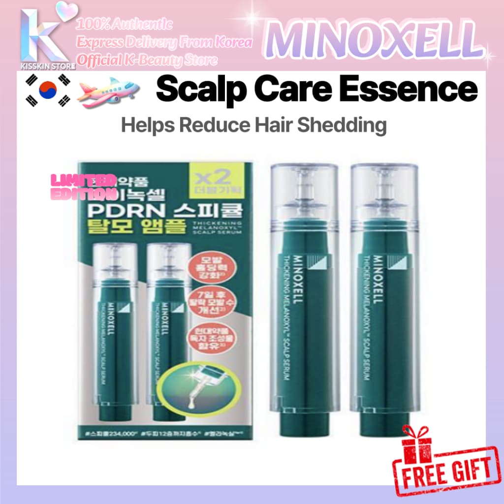 (1 + 1) MINOXELLMyNoxel Melanonoxil Sérum Para Couro Cabeludo 10ml | Direto Da Coreia Essência Fortalecedora De Raiz Cap