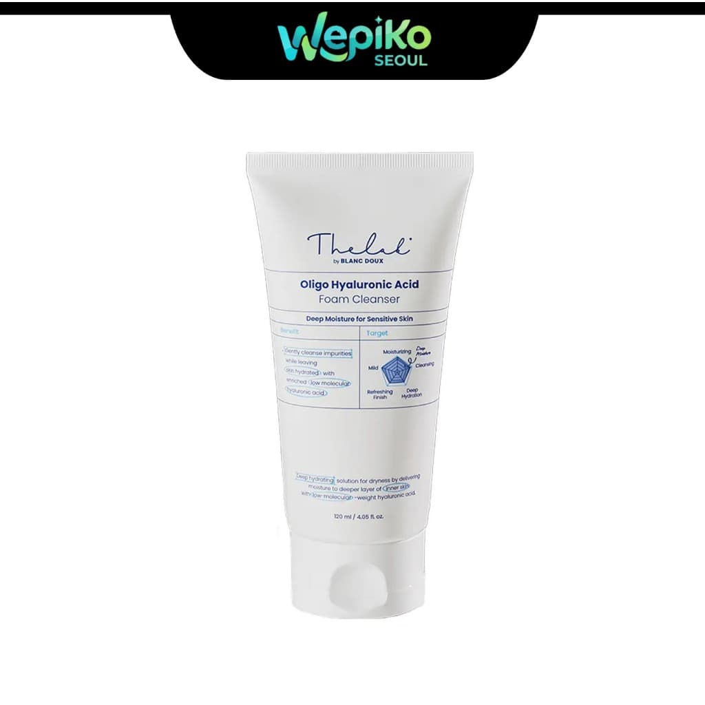 THE LAB by Blanc Doux Oligo Limpador De Espuma De Ácido Hialurônico 120ml Facial Suave De Baixo pH Coreano