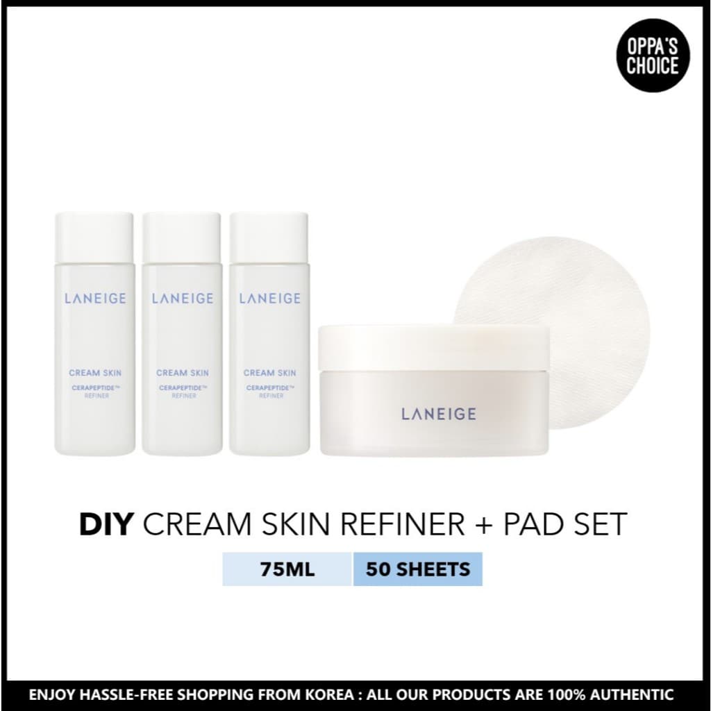 [Limitado] LANEIGE DIY Creme Pele CERAPEPTIDE Refinador + Conjunto De PAD