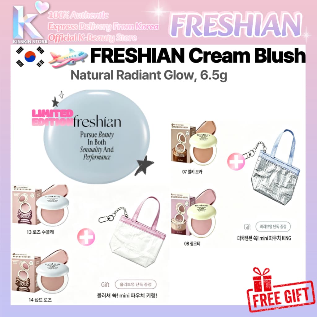 [FRESHIAN] Ovo Como Creme Blush 6.5g | Envio Direto Suave E Misturável Da Coreia
