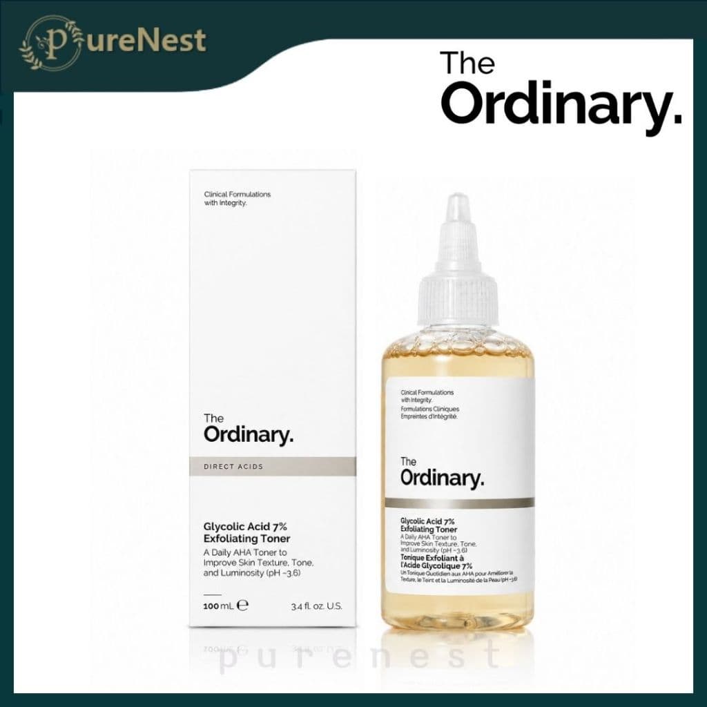 [The Ordinary] Tônico Esfoliante de Ácido Glicólico 7% 100ml | Iluminador com AHA & Cuidados para o Couro Cabeludo