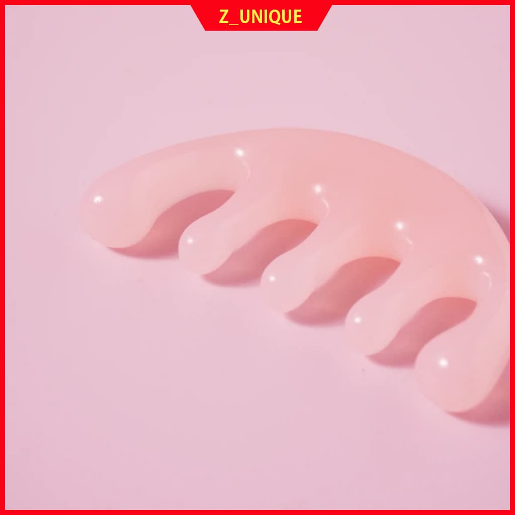 Adorável Massageador De Couro Cabeludo E Corpo Guasha Multi Acupressão Pente Para Cabeça Pescoço Trapézio Alívio De Tensão Muscular Ferramenta De Cuidados Rosa