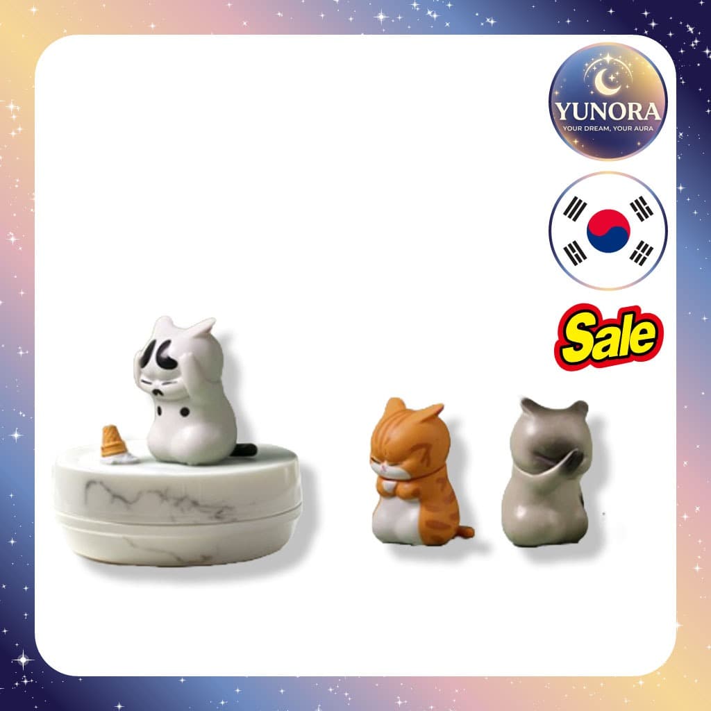 Conjunto Decorativo De Estatuetas De Gato , 9 Peças/Estatueta Coreano/Decoração Caprichosa