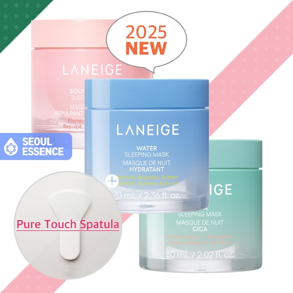 LANEIGE Bouncy & Firm/Water/Cica Máscara De Dormir EX-Hidratar E Iluminar , Preencher Brilhar , Profundamente Acalmar 2025NEW