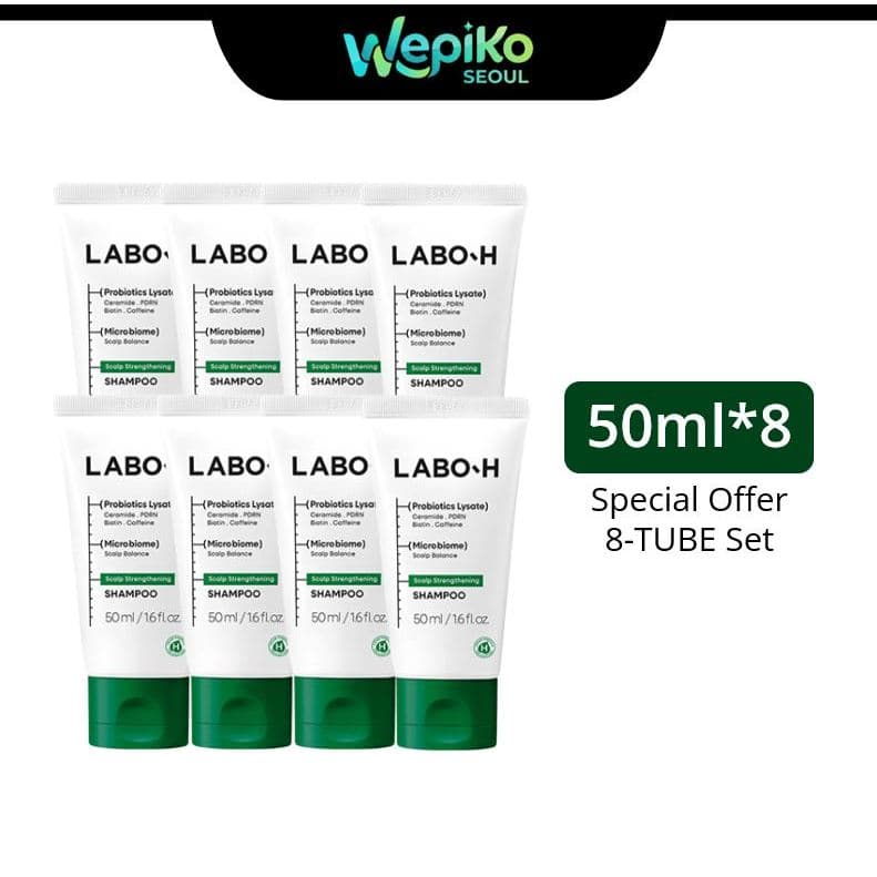 [Oferta Limitada] Shampoo Fortalecedor de Couro Cabeludo LABO-H 50ml x 8 unidades Scalp Strengthening Shampoo 50ml *8