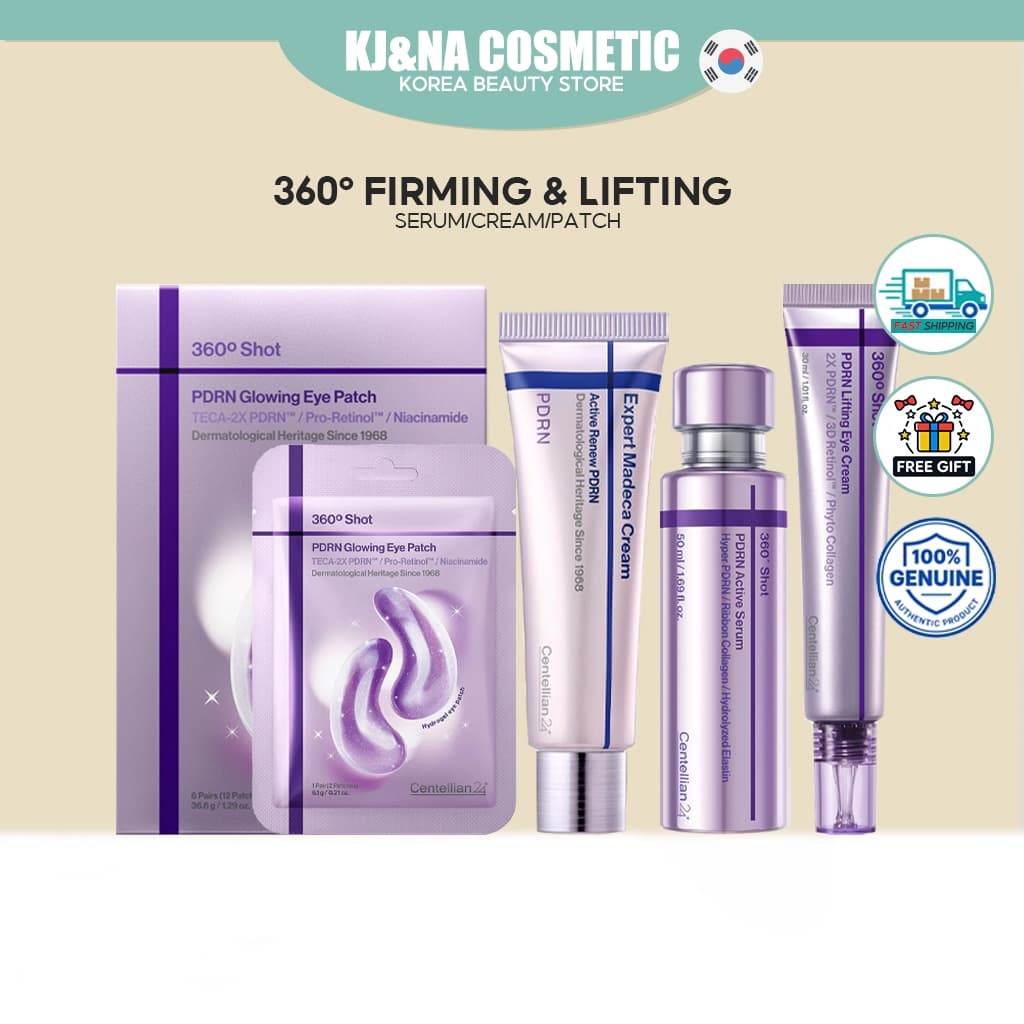 Linha Reafirmante Centelian 24 360 Shot PDRN (Creme Para Os Olhos/Soro/Remendo)