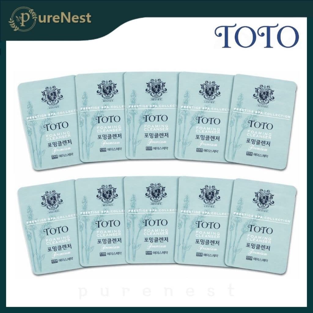 [ACE PHARMACEUTICAL] TOTO Espuma de Limpeza Premium – 3ml x 10 un. (Espuma de Limpeza Profunda Suave para Uso Diário)