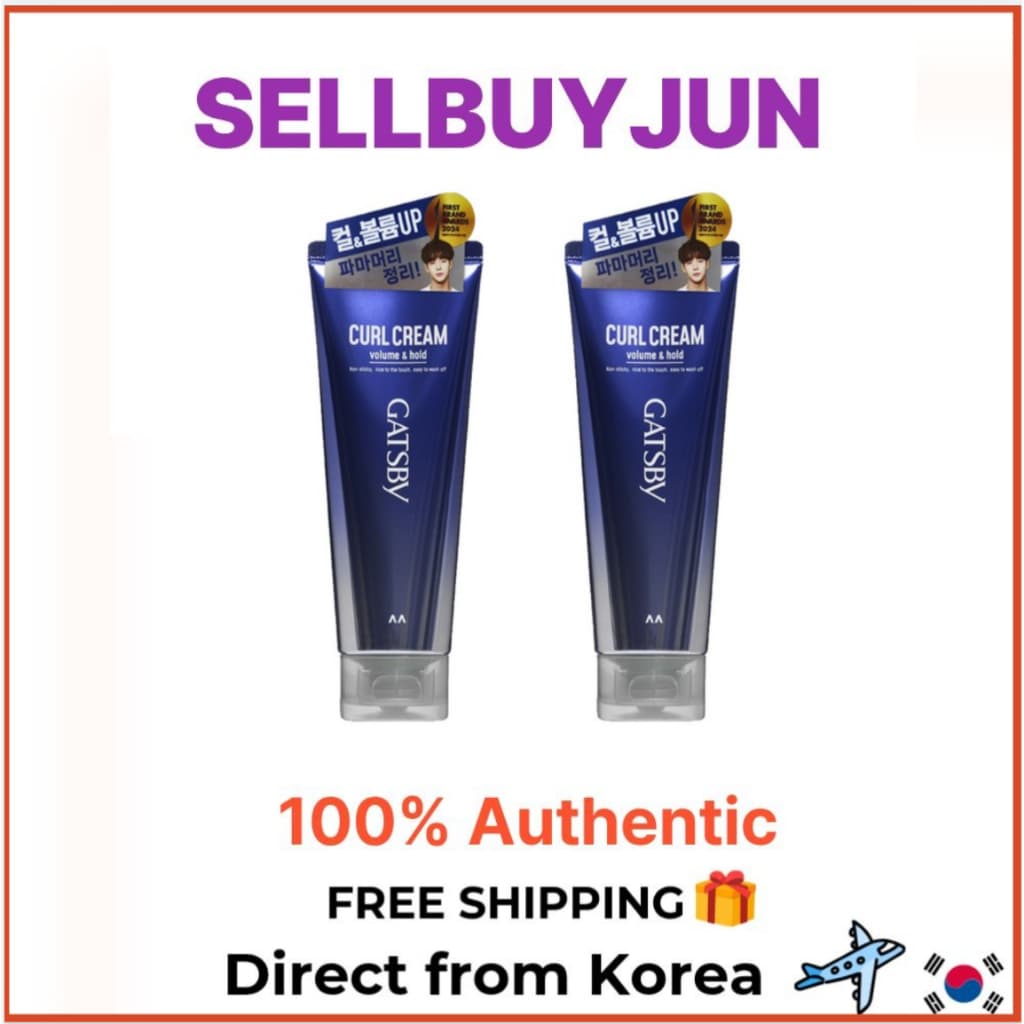 [Gatsby] Creme Curl Volume & Hold 150ml 2pcs | Pacote De Modelador De Cachos Diários