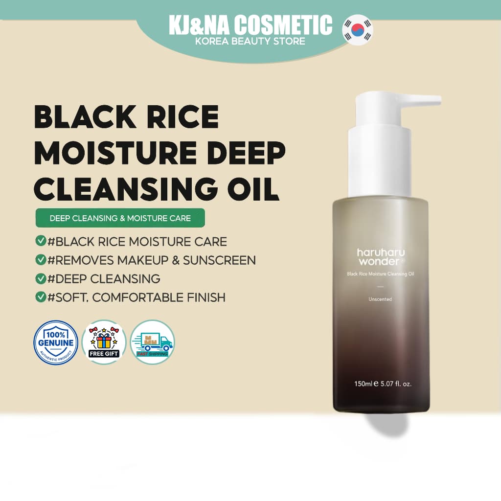 Haruharu Wonder Óleo De Limpeza Profunda Hidratante De Arroz Preto 150ml
