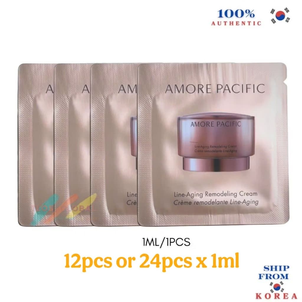 Amore Pacific Line Creme Remodelador De Envelhecimento 1ml x 12 Unidades Ou 24