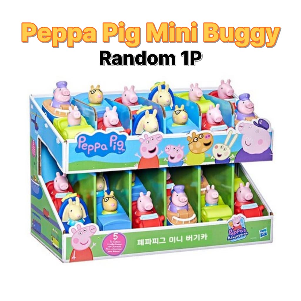 Peppa Pig Carrinho Mini Buggy Aleatório 1 Unidade | Brinquedo de Carrinho | Mini Veículo
