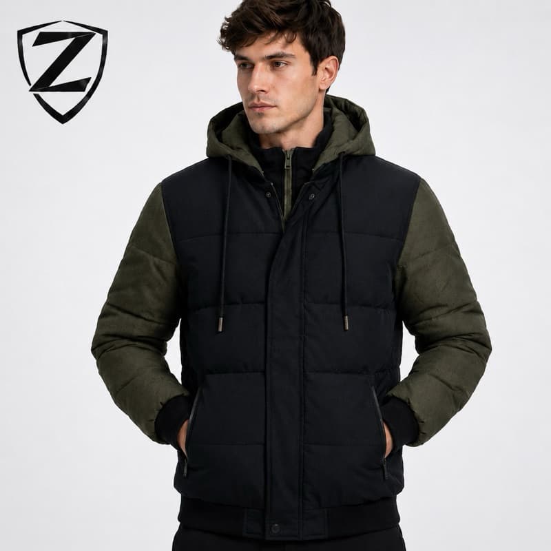 Jaqueta Colegial Masculina Peluciada Com Capuz Removivel