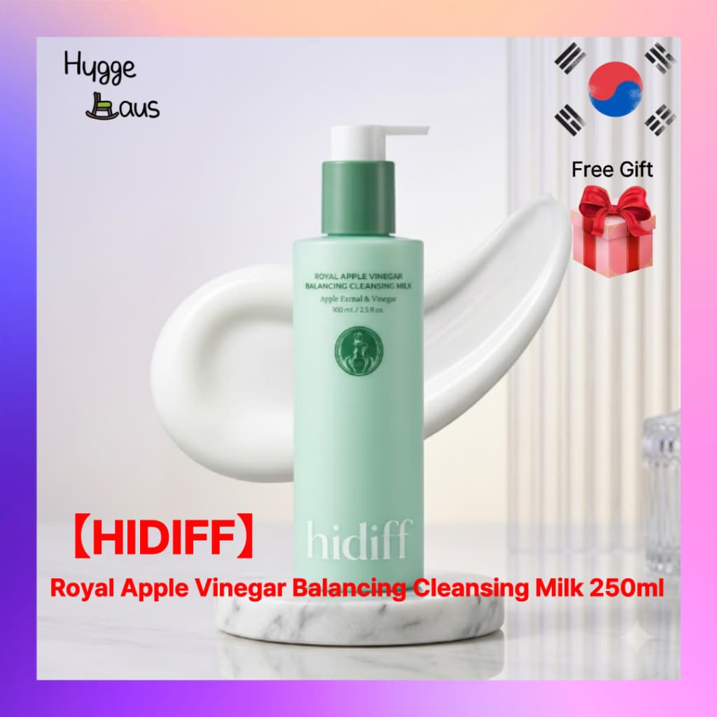 Leite De Limpeza Balanceador De Vinagre De Maçã Real HIDIFF 250ml Limpador De Maquiagem Suave