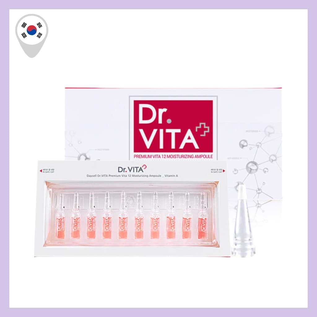 [DR.VITA] Ampola Premium Vita 12 Alta Hidratante A 2ml x 10ea Soro Facial Diário Nutritivo Para Pele