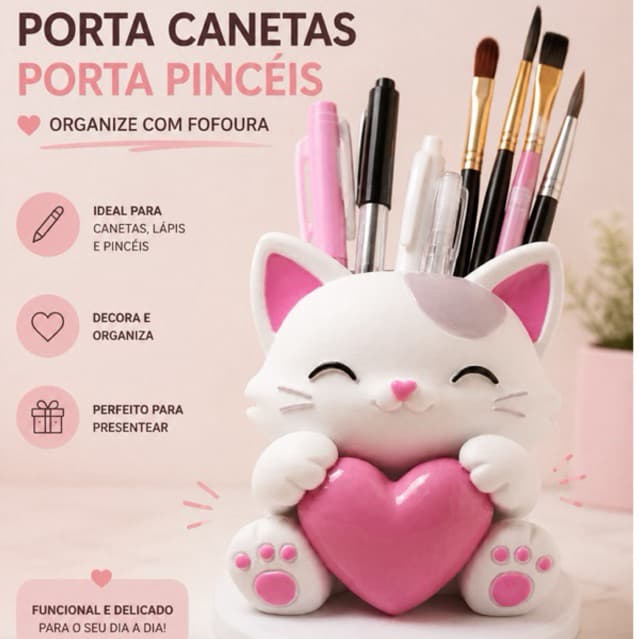 porta canetas/porta pinceis/porta lapis fofos