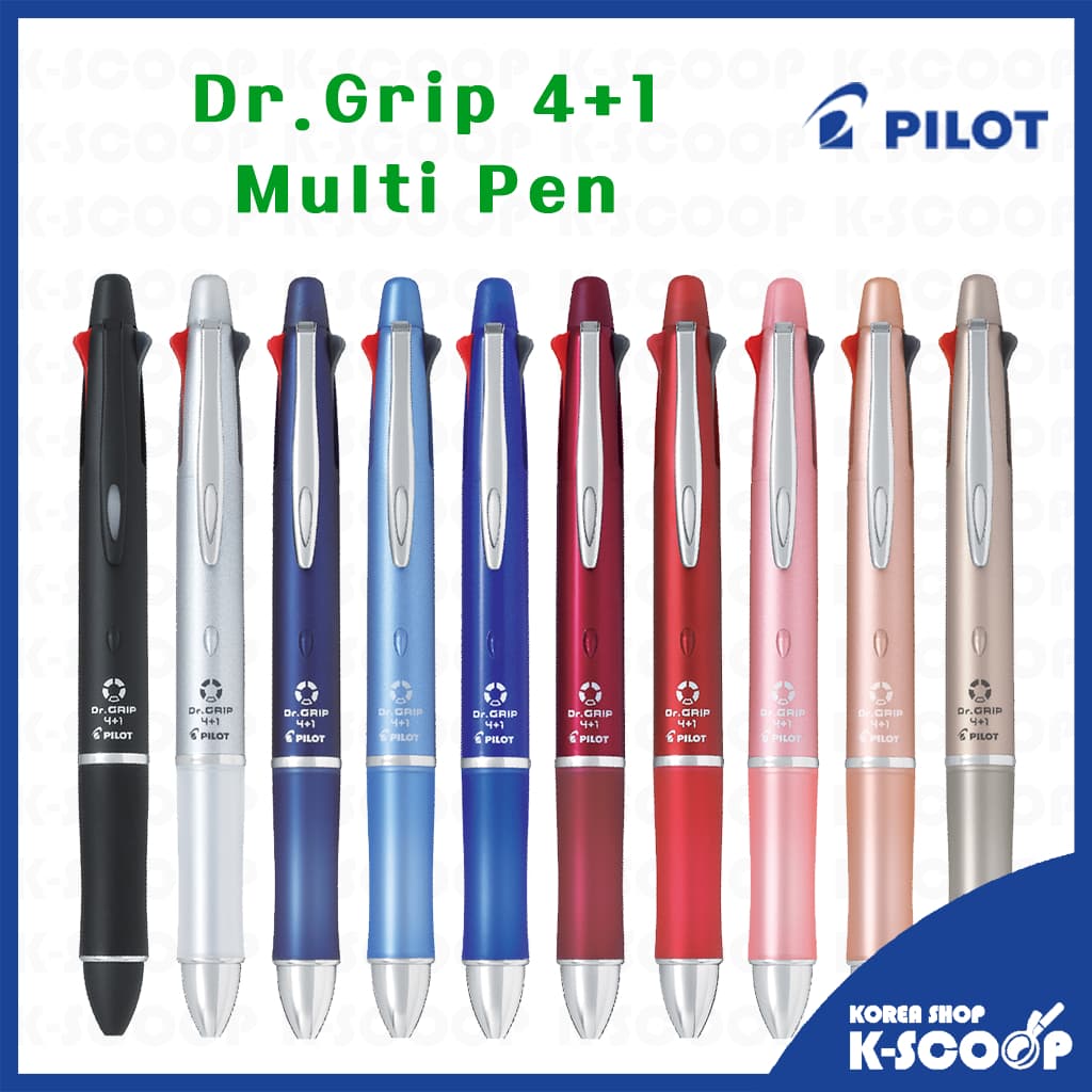 Piloto Dr . Grip 4 + 1 Multi Pen 4 Em 1 Esferográfica 0.7mm + Lápis Mecânico 0.5mm (Pacote Blister)