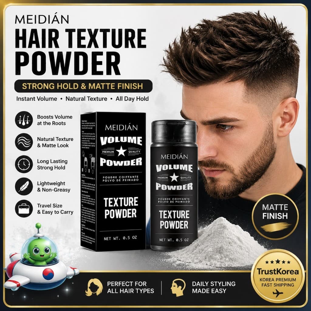 MEIDIAN Pó De Textura De Cabelo Masculino 0.5 Onças , Fixação Forte , Acabamento Fosco , Volume , Estilo , Preparação