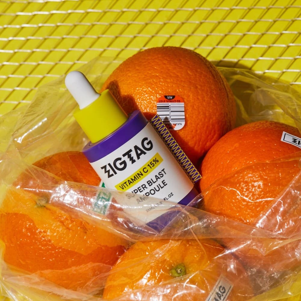 ZIGTAG Vitamina C 15 % Super Explosão Ampola 24ml Brilho Cuidado Brilhante Textura Da Pele Cuidados Diário Rosto Soro Co