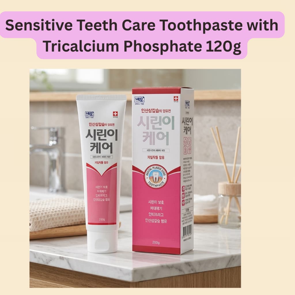 [Neocare] Pasta De Dente Coreana Para Cuidados Com Os Dentes Sensíveis Fosfato De Tricálcio 120g | Anti-Placa , Remoção