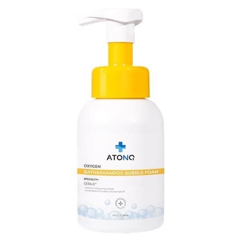 ATONO2 Espuma De Bolha De Banho E Shampoo Cera-O De Oxigênio De 2a Geração (300g , 1 Unidade) | Limpador Multifuncional
