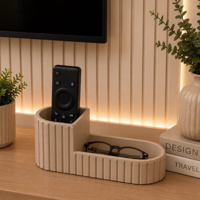 Suporte para Controle de TV | Ar Condicionado com Porta Acessórios