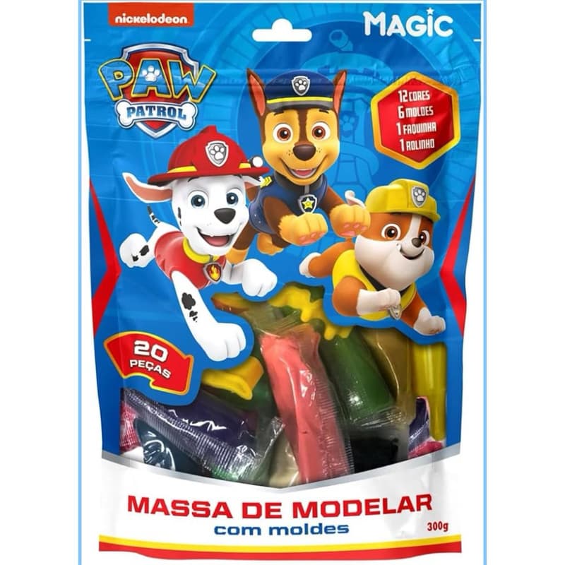 Massa de Modelar Patrulha Canina 20 peças