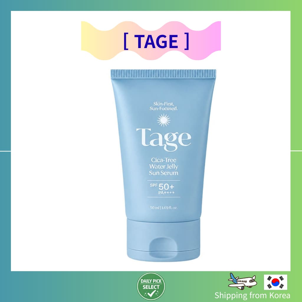TAGE Cica Tree Water Jelly Sun Serum Fps50 + PA + Protetor Solar Proteção UV Hidratante Cuidados Solares 50ml