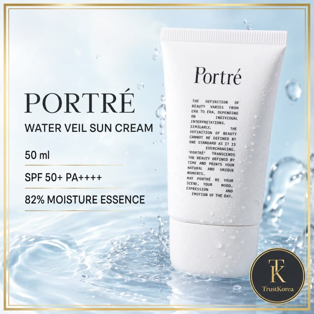 PORTRÉ Water Veil Creme Solar Fps 50 + PA + 50ml Protetor Diário Hidratante Leve