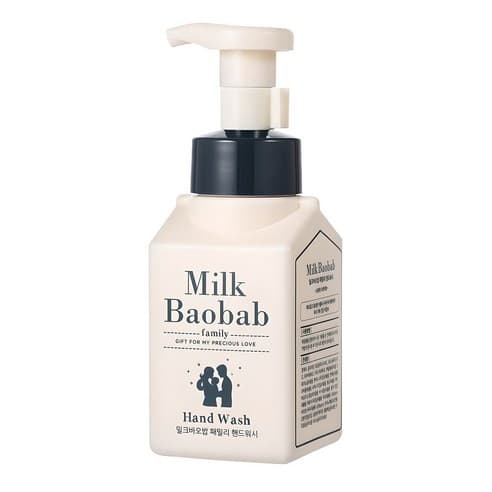 🇰🇷 [Produto Coreano] MILKBAOBAB Family Foaming Hand Wash 300ml-Limpador Hidratante Suave , Fabricado Na Coreia
