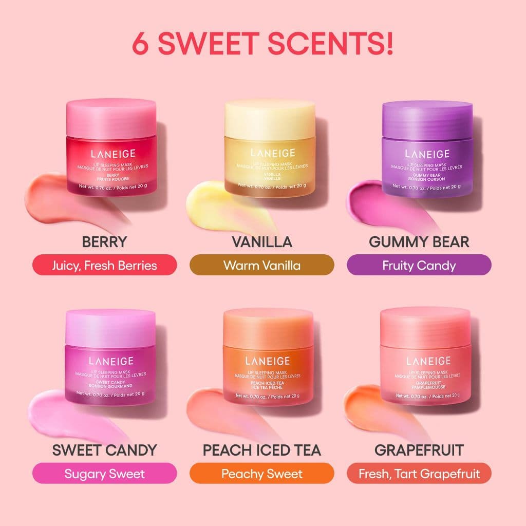 Máscara Labial LANEIGE Para Dormir 20g/6 Aromas Doces/Sabores