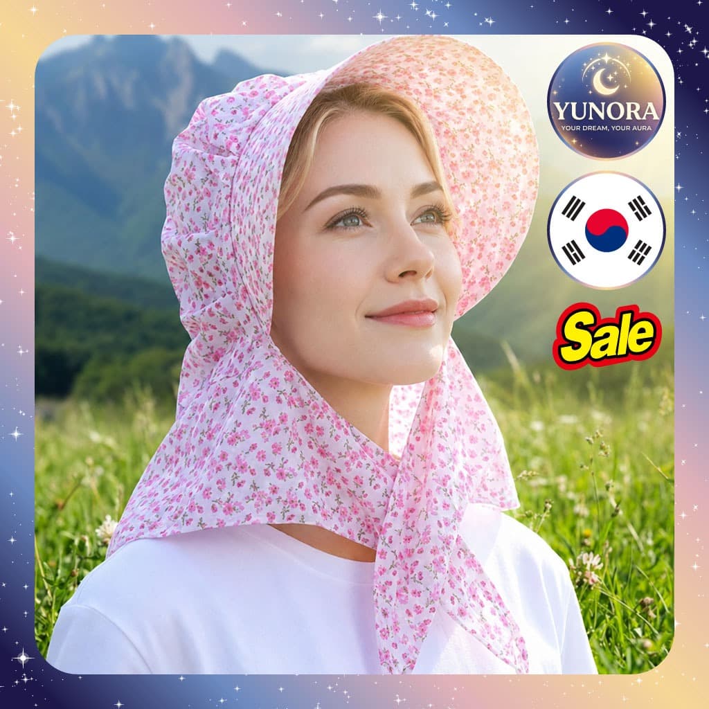 Chapéu Agrícola De Proteção Solar Cor Rosa , Padrão Floral , 1 Unidade/De Agricultura Coreana