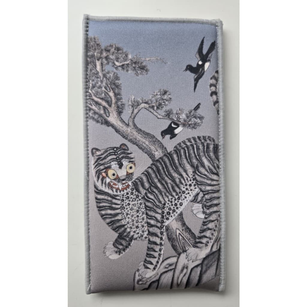 [K-Heritage] Museu Nacional Da Coreia " Hojakdo " Bolsa Para Óculos Tiger & Magpie/Estojo De Sol (MU:DS)
