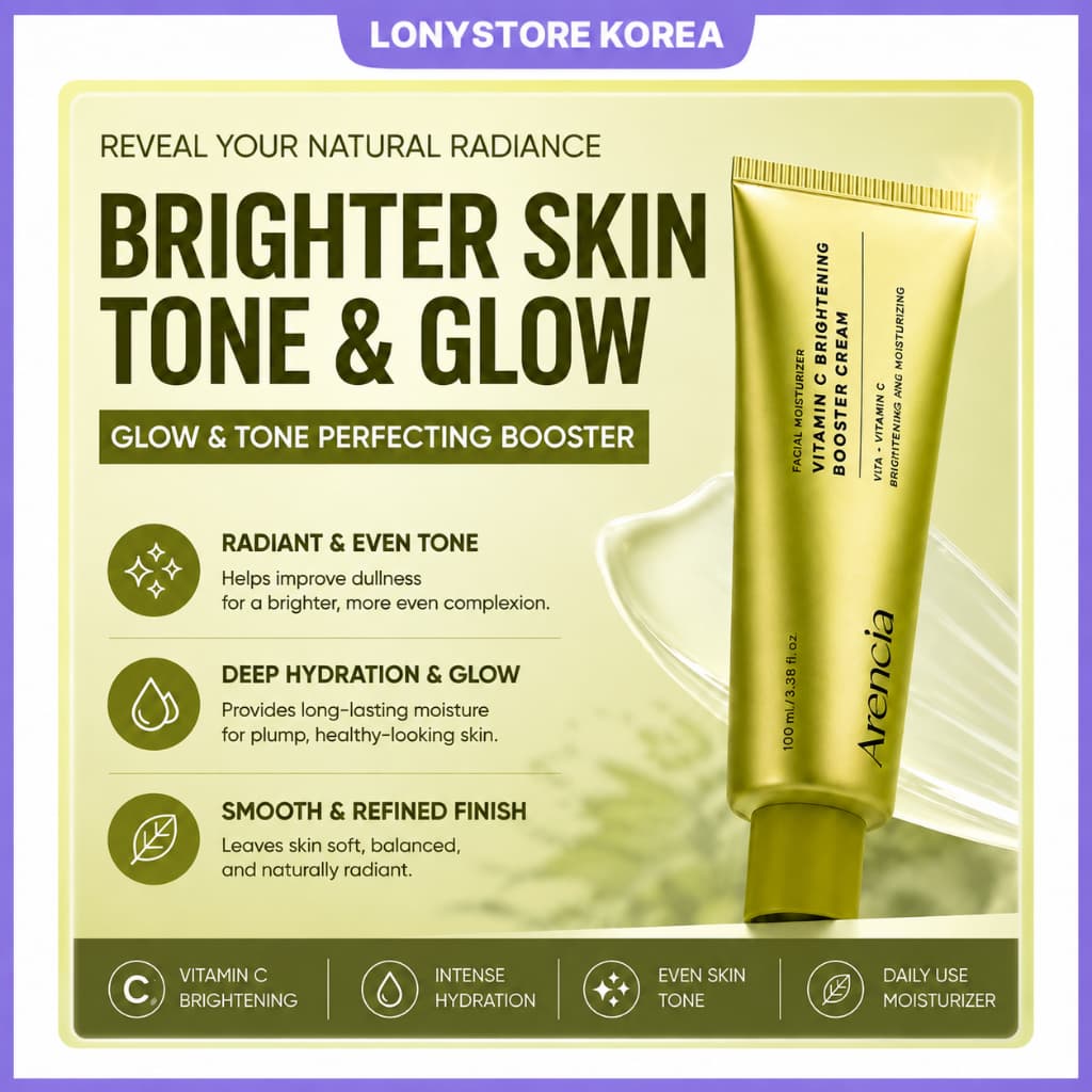 [ARENCIA] Creme Reforçador Iluminador De Vitamina C 100ml , + TXA + Niacinamida Glow Care