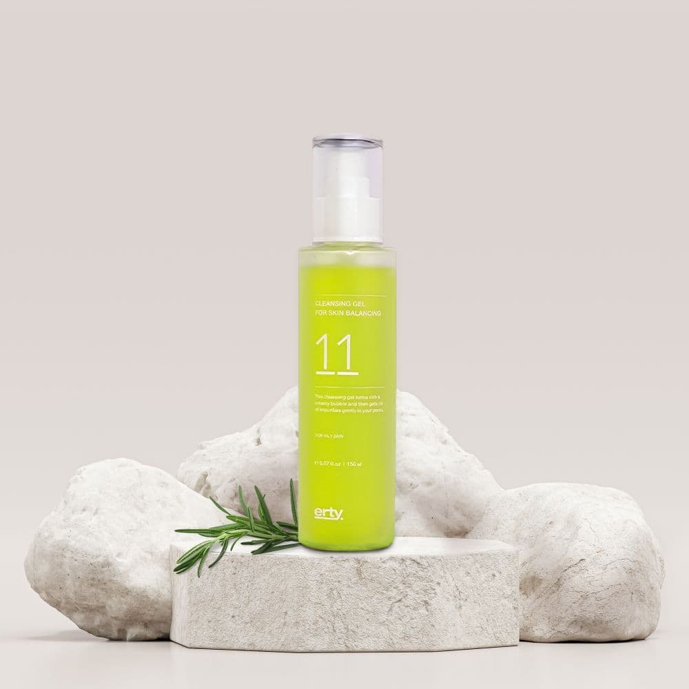 erty 11 Gel De Limpeza Para Equilíbrio Da Pele 150ml Cuidado Suave Dos Poros Oleosa Limpador Coreano Cuidados Com A