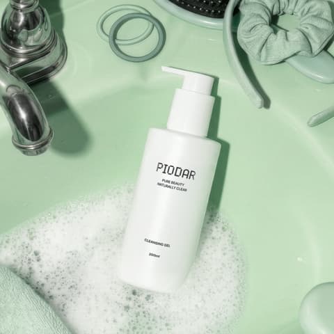 PIODAR Gel De Limpeza 200ml Suave Lavagem Diária Umidade Suavizante Cuidados Pele Com Aparência Clara KBeauty