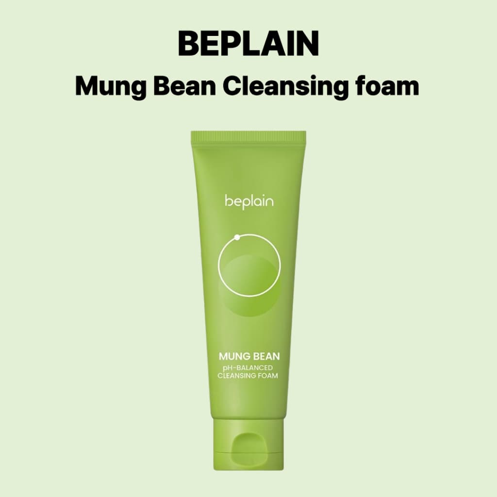 beplain Espuma De Limpeza De Feijão Mung 100ml | Limpador Suave Fórmula Calmante K-Beleza BusanPick