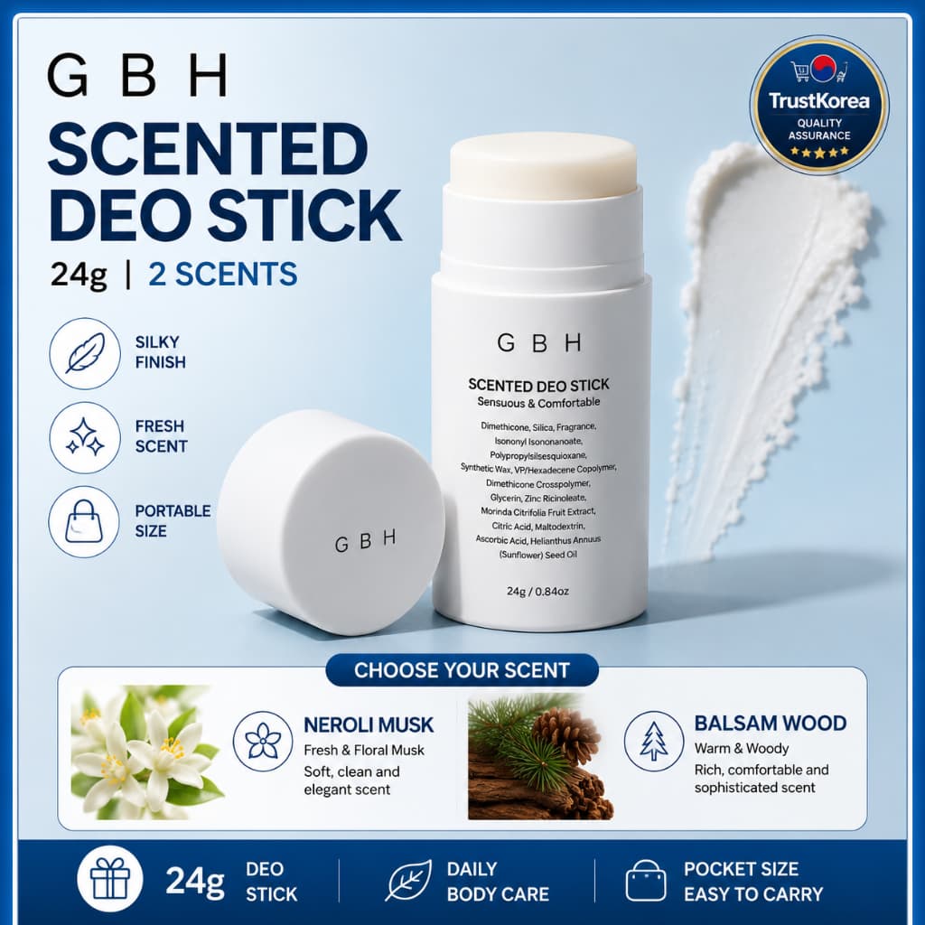 GBH Scented Deo Stick 24g Desodorante 2 Aromas Portátil Diário Cuidados Com O Corpo Sensação Fresca