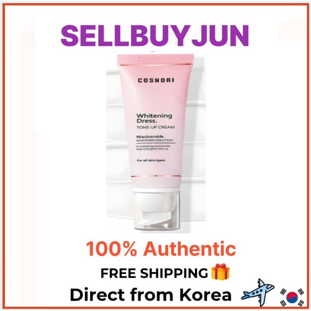 [Cosnori] Creme Tonificante Clareador 50ml 1P | Base De Maquiagem À Prova D'água Com Brilho Instantâneo Para Pele Sensív